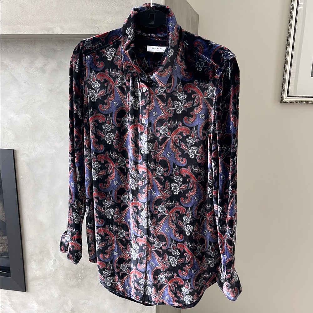 Equipment Women's Paisley Velvet Shirt - Multicolor